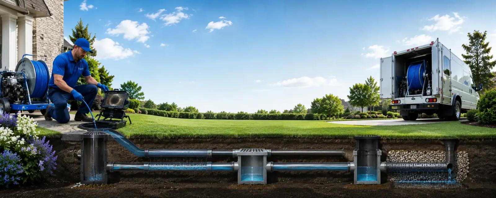 Outdoor drain cleaning information for Newark, NY